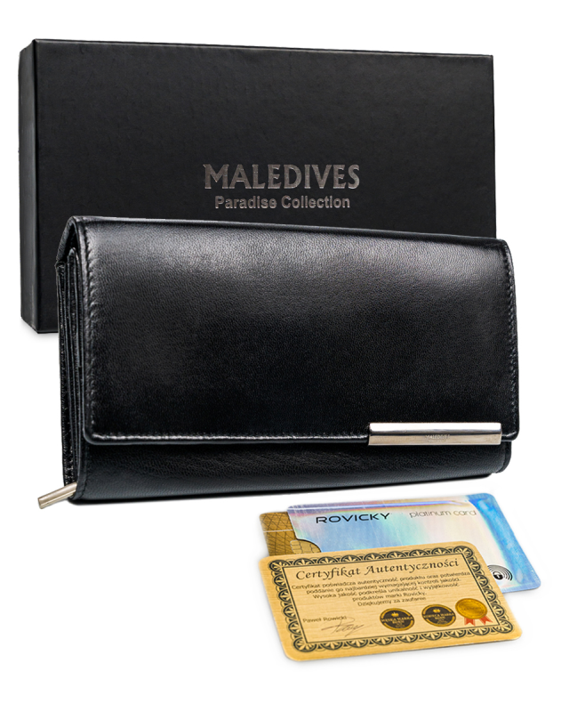 Гаманець жіночий MALEDIVES RD-12-GCL-M BLACK